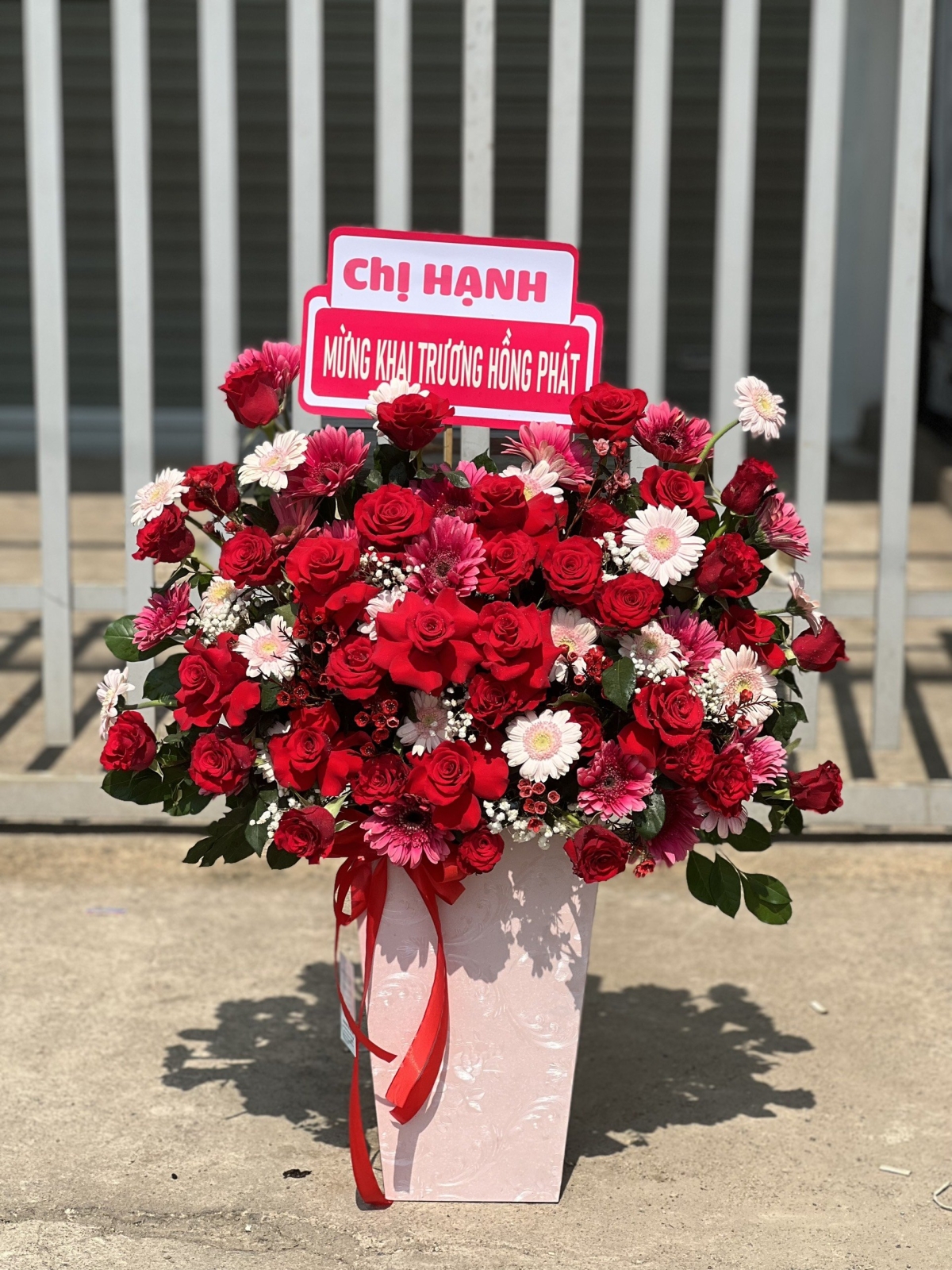 Giỏ Hoa Tươi Chúc Mừng Khai Trương - Hoa Tươi TN021